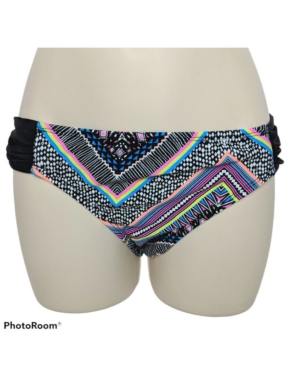 Bikini Nation Shirred Hipster Bikini Small